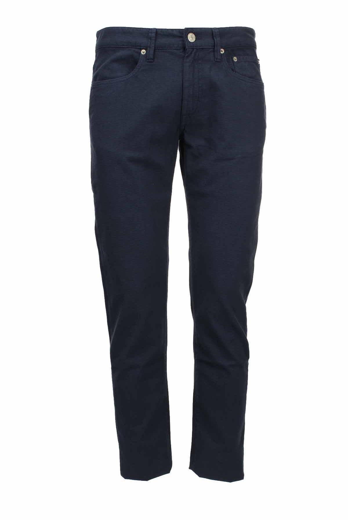 Pantalone 5 taschein cotone stretch operato