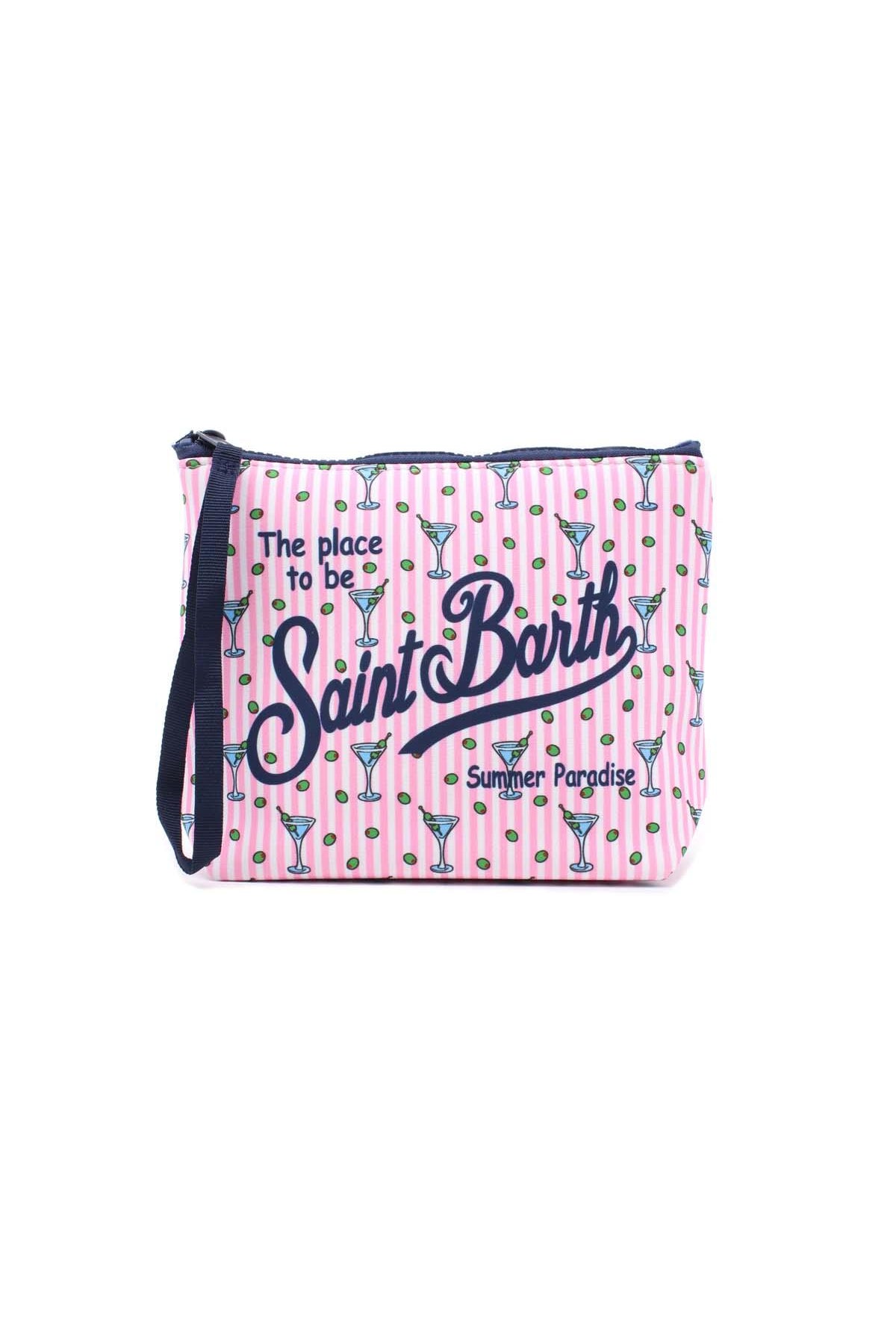 Pochette Aline neoprene Cocktail righe