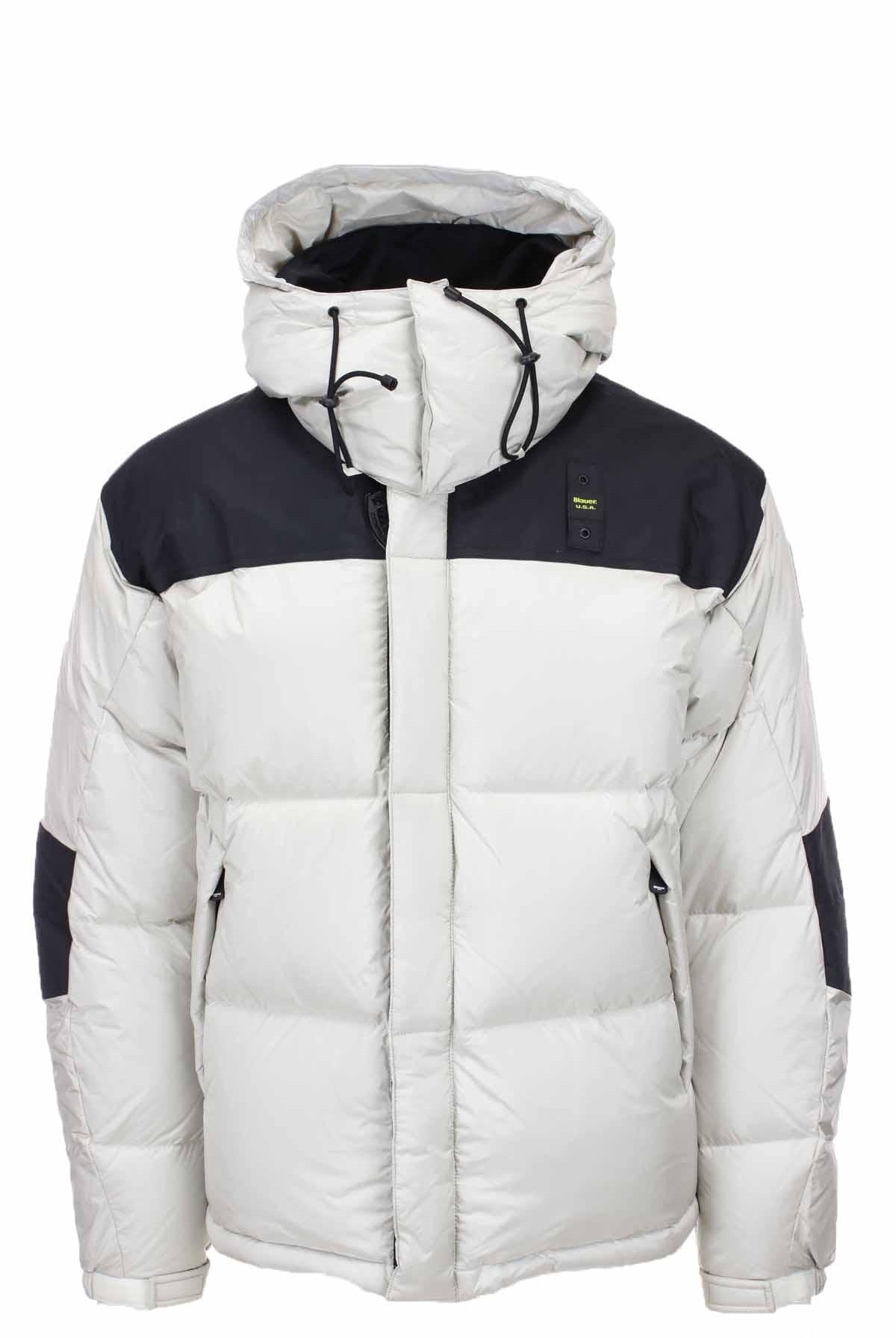 Piumino oversize bicolore
