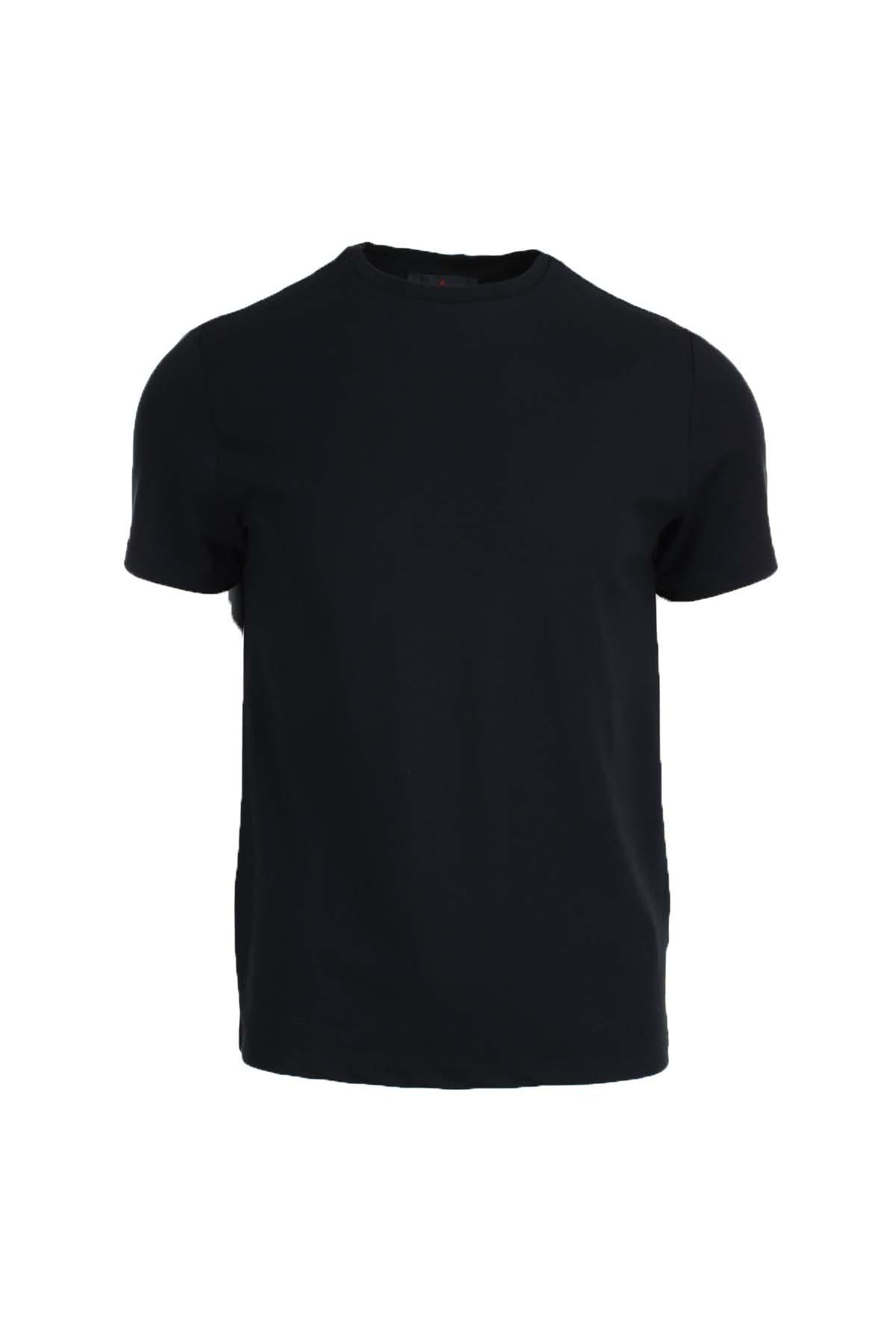 Tshirt in piquet stretch di cotone e seta