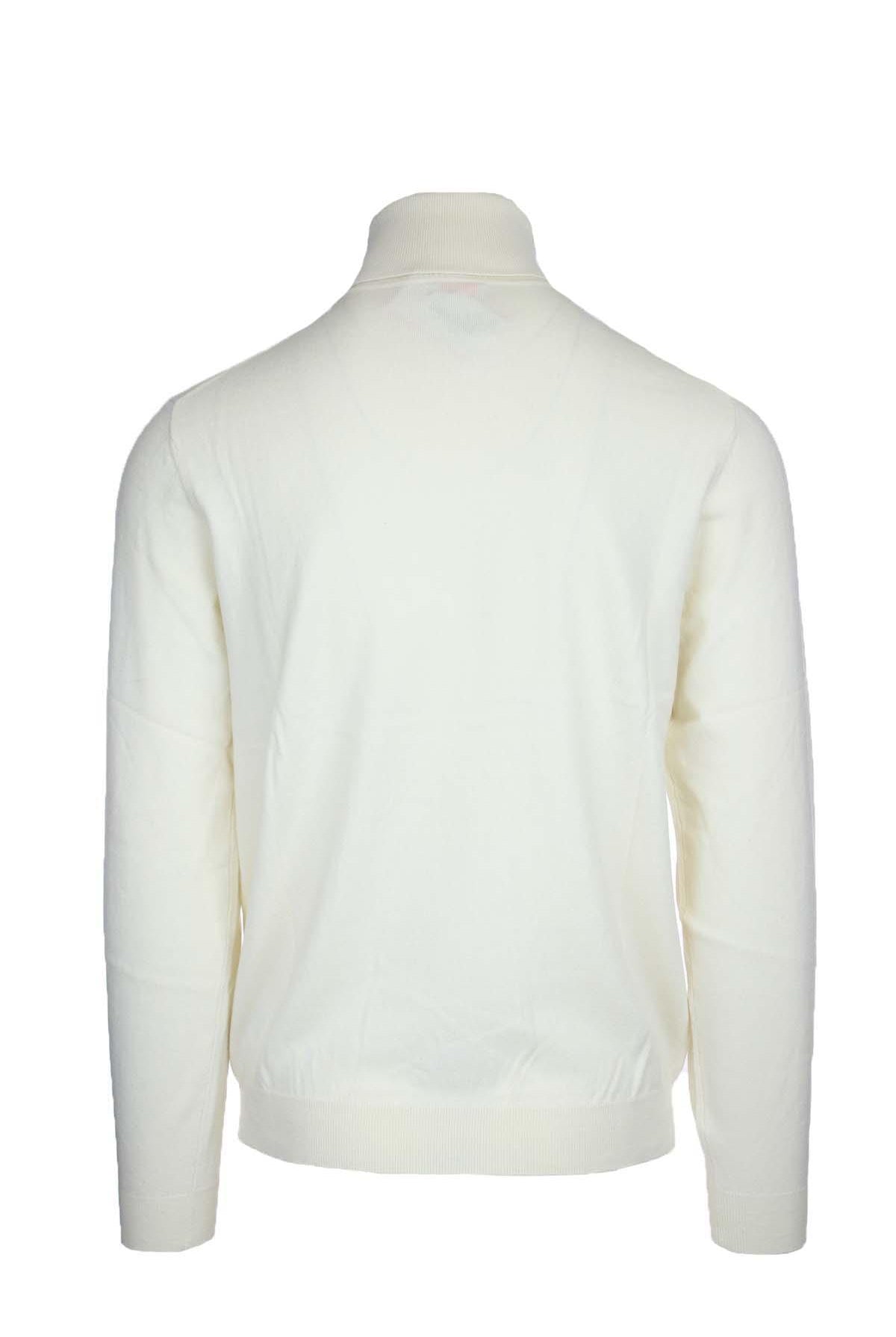 Maglia dolcevita in lana e cotone