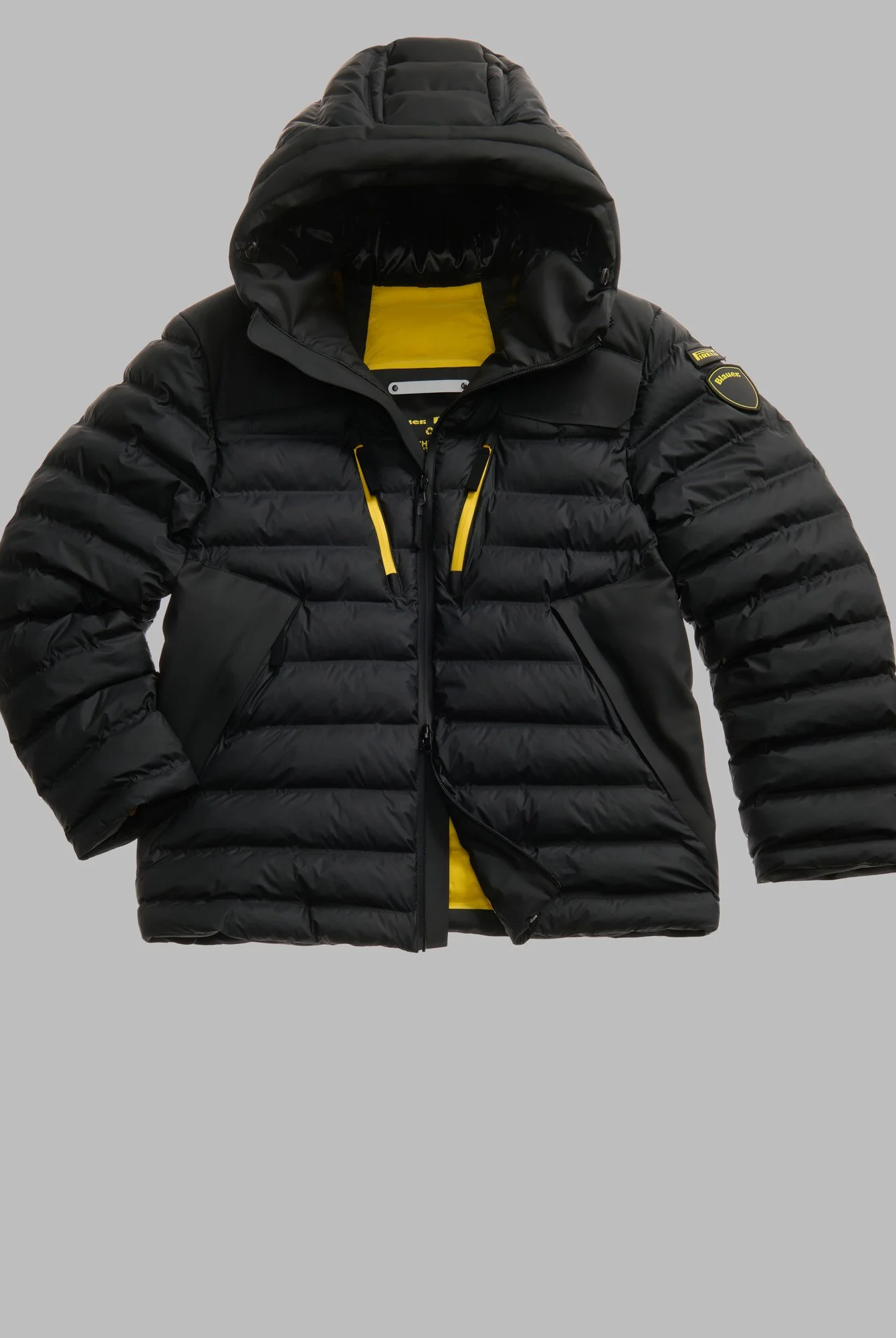 Piumino con cappuccio BLAUER X PIRELLI