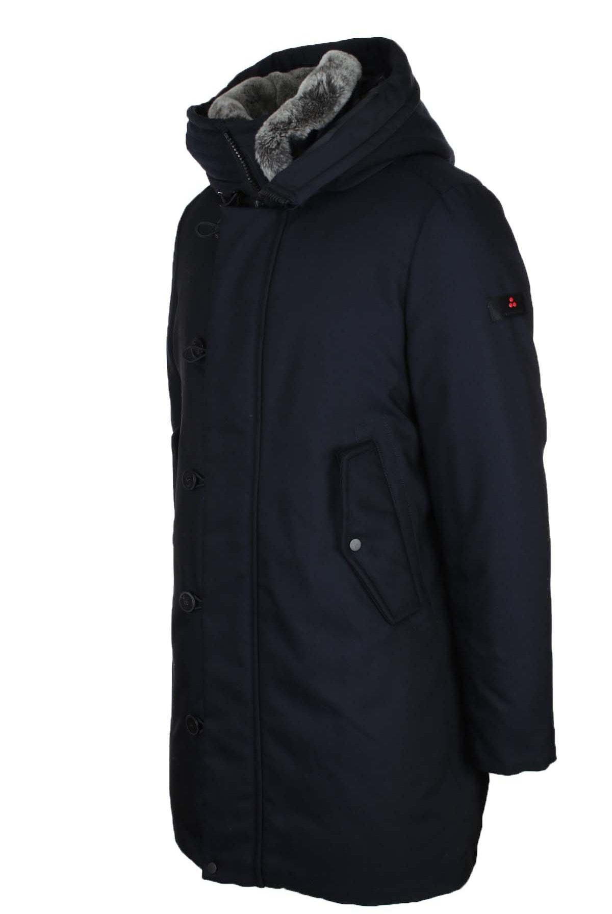 Parka con cappuccio e vera pelliccia