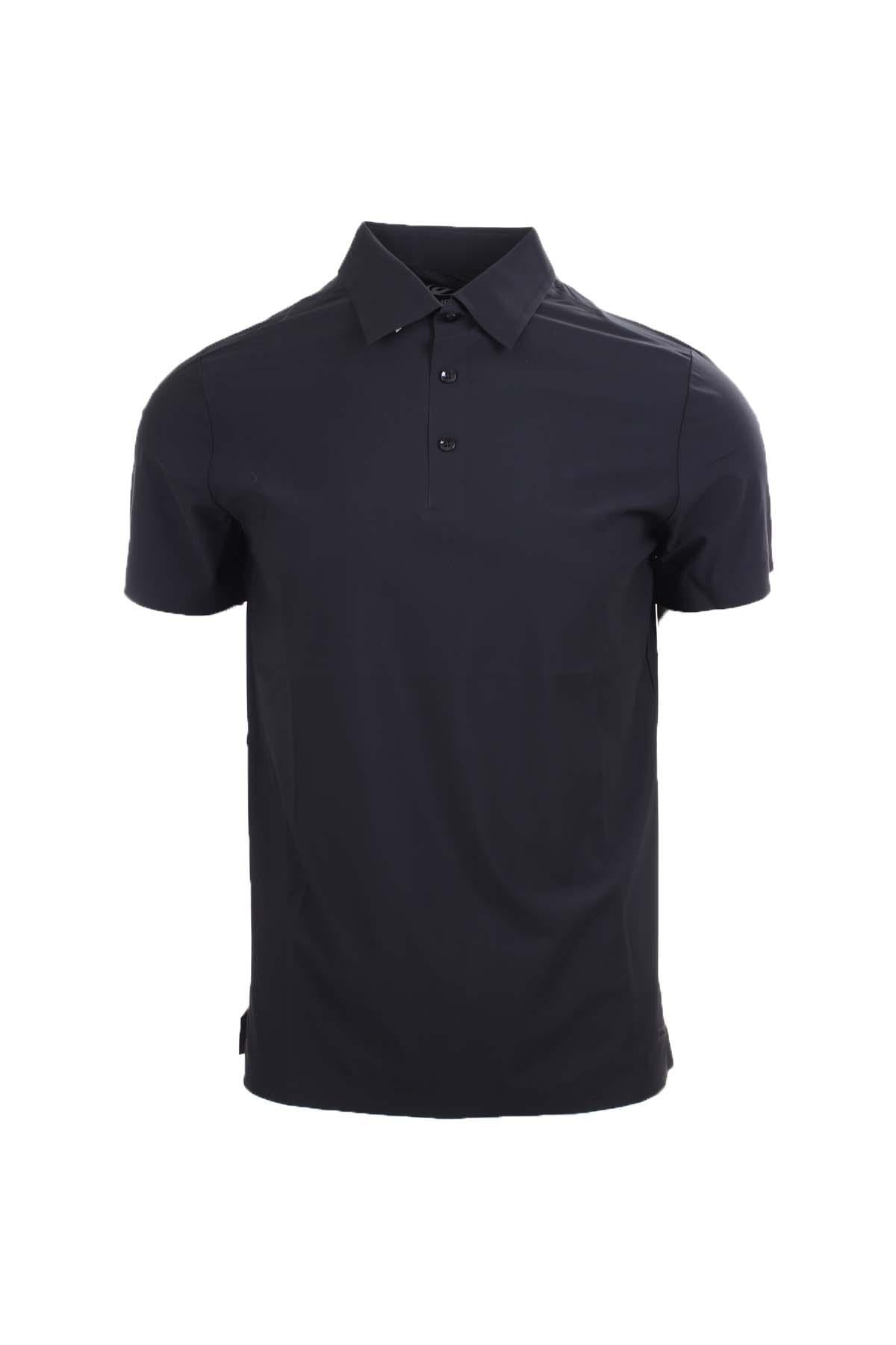 Polo con bottoni in tessuto tecnico Softech