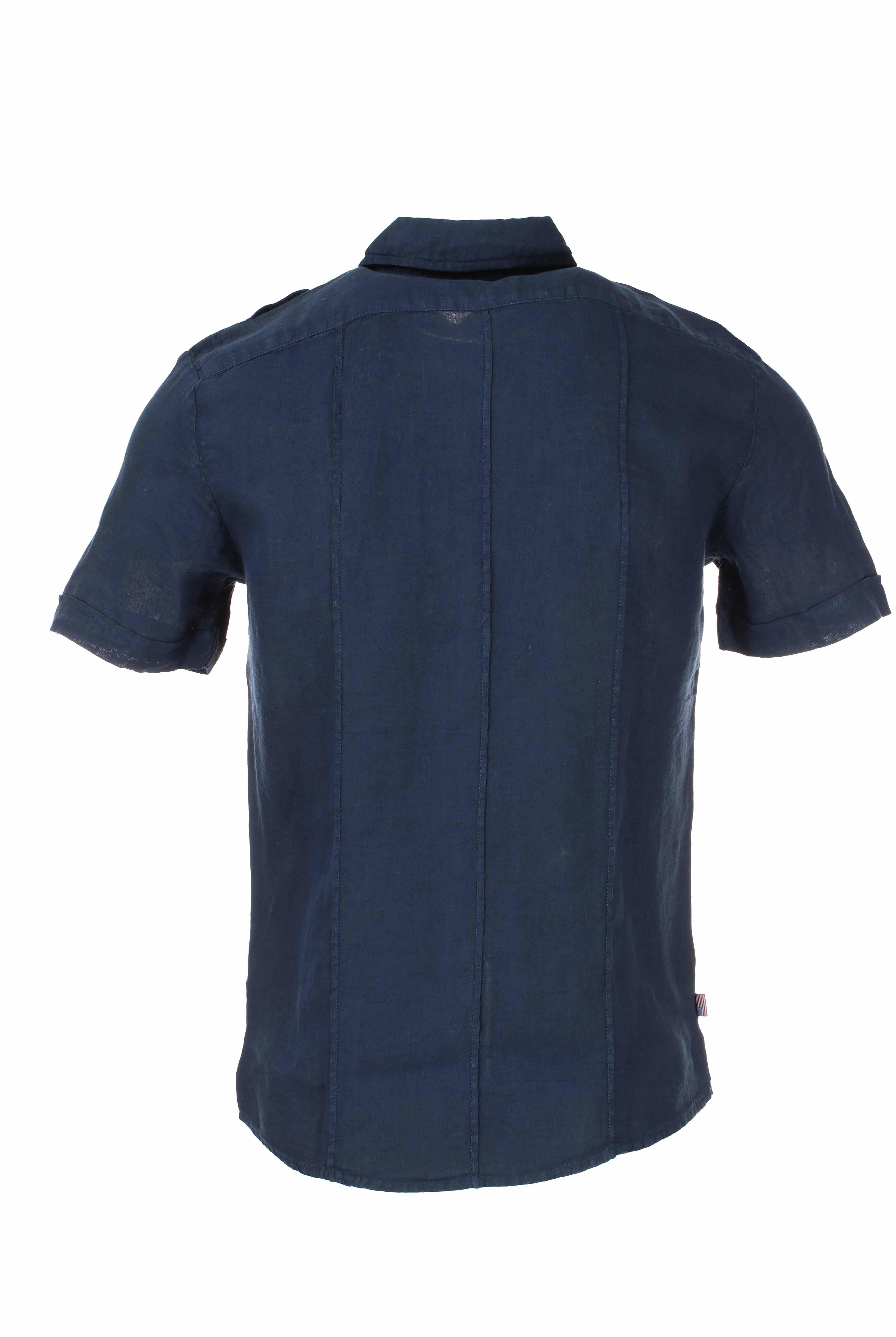 Camicia mezza manica lino