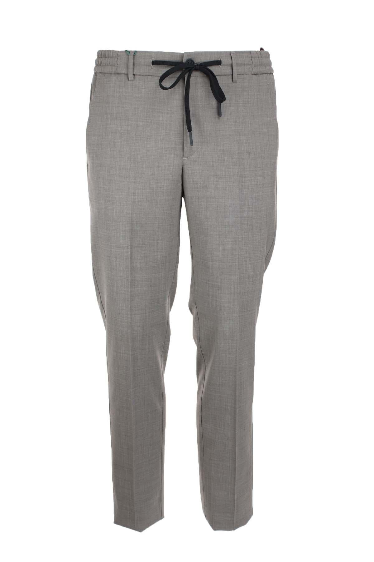 Pantalone in fresco di lana con coulisse elastico