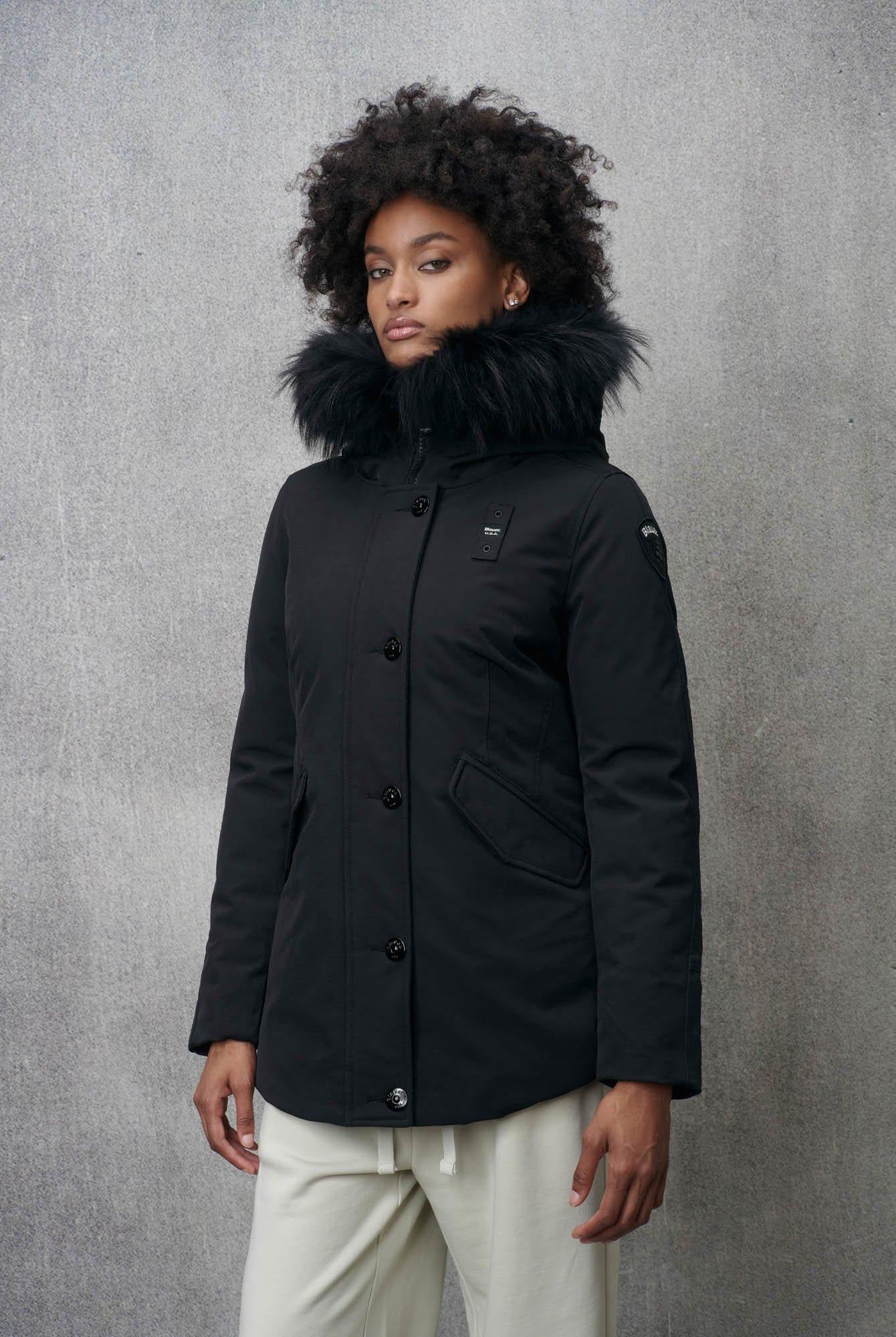 Parka con cappuccio in pelliccia IRMA