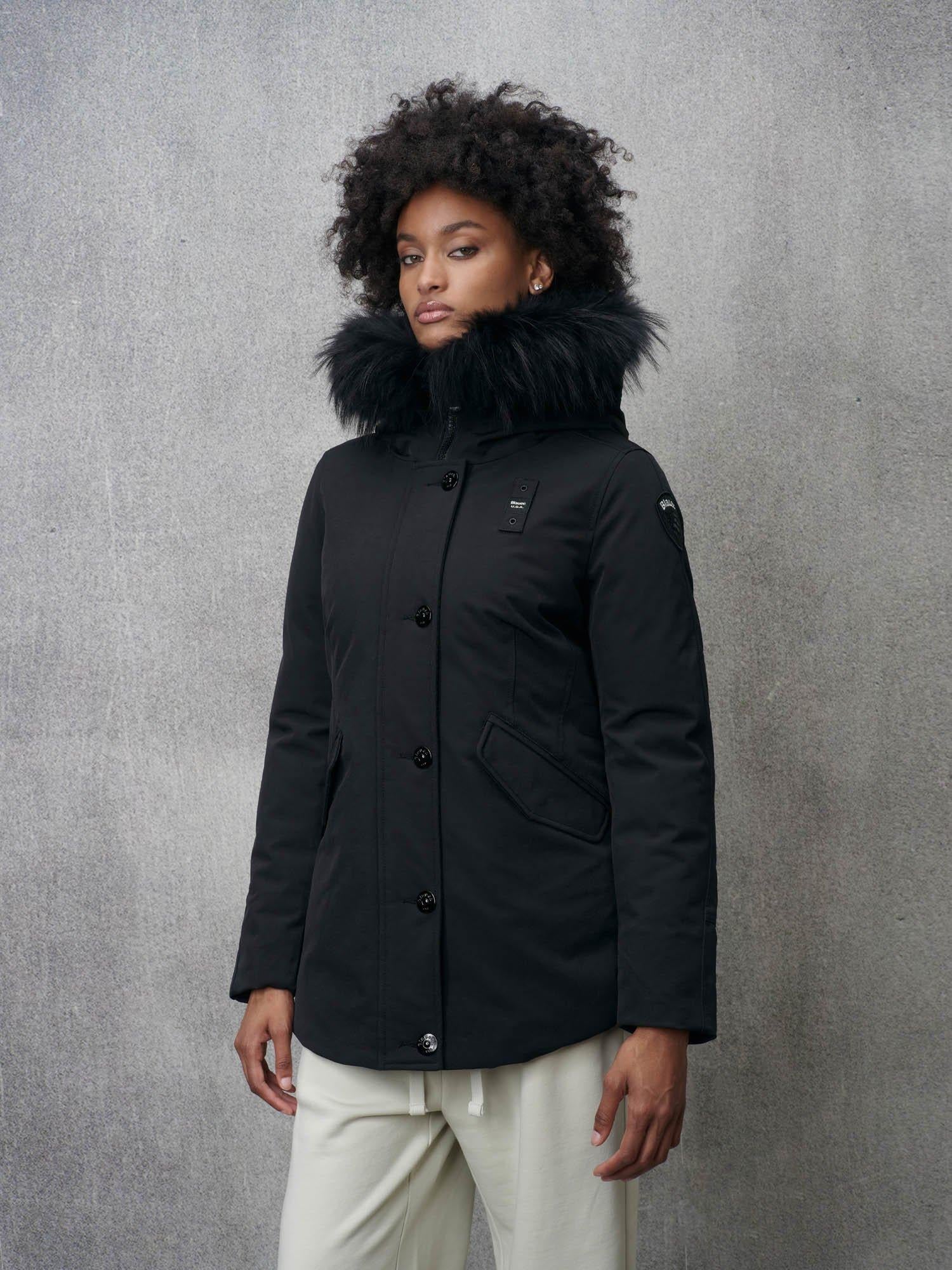 Parka con cappuccio in pelliccia IRMA