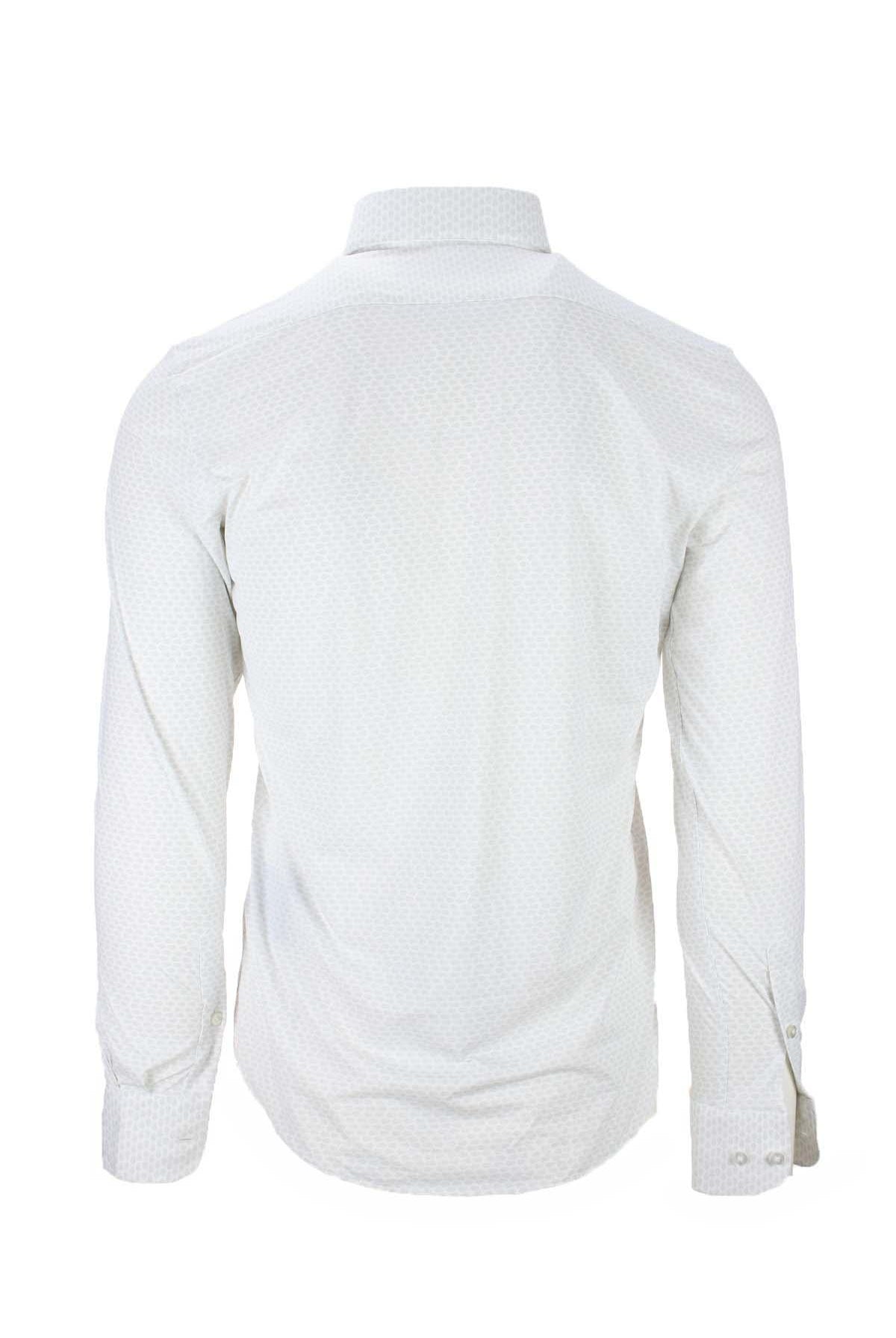 Camicia in tessuto tecnico micro fantasia