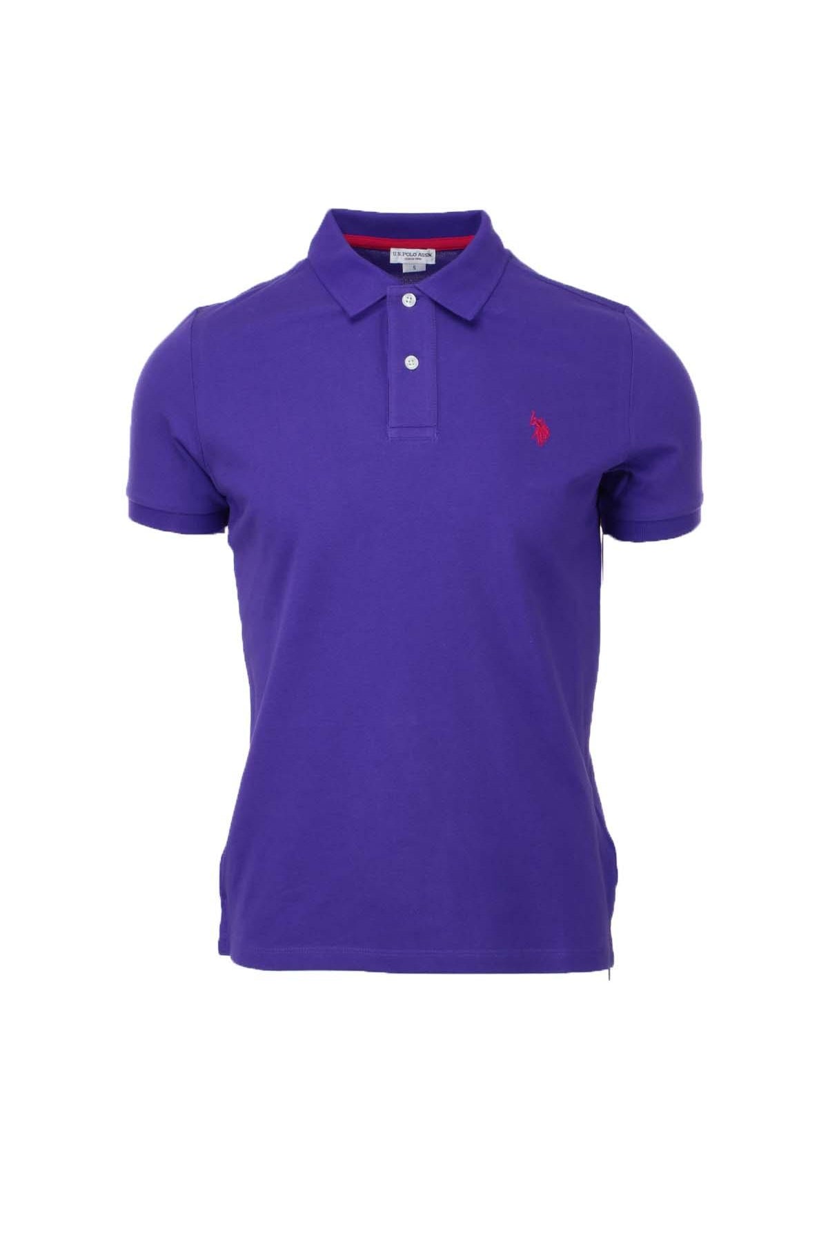 Polo mezza manica tinta unita con logo