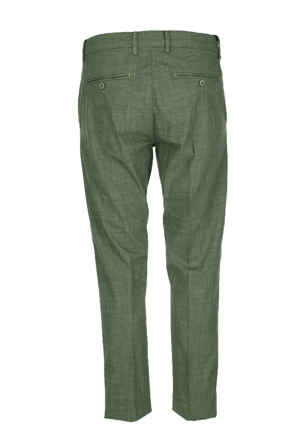 Pantalone chino tasche america in cotone e lino