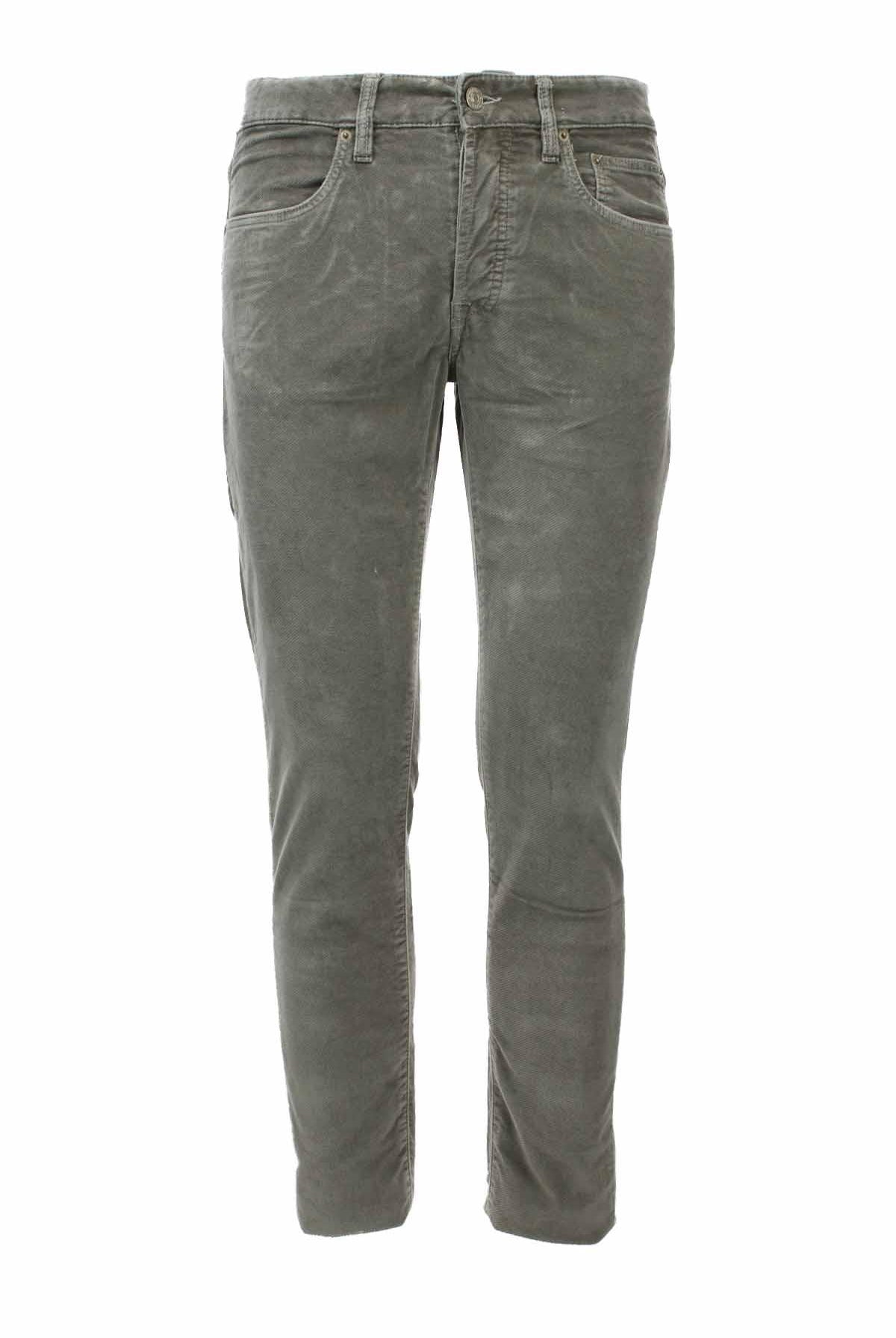 Pantalone velluto diagonale stretch