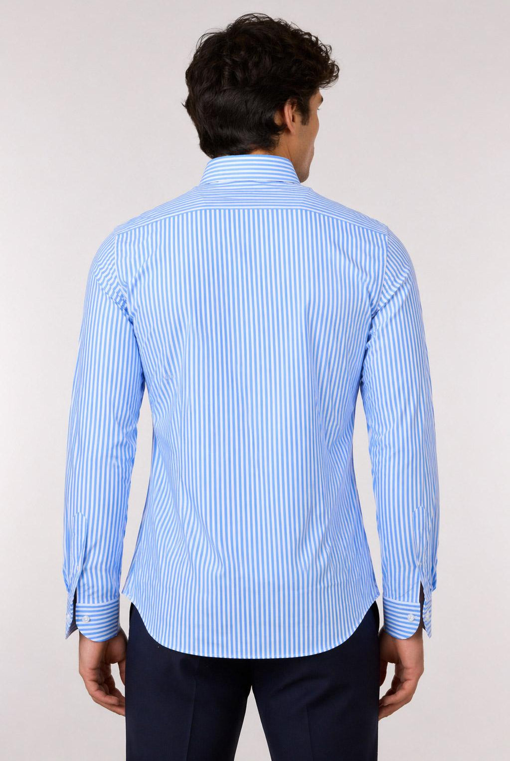 Camicia Uomo a Righe in Tessuto Active