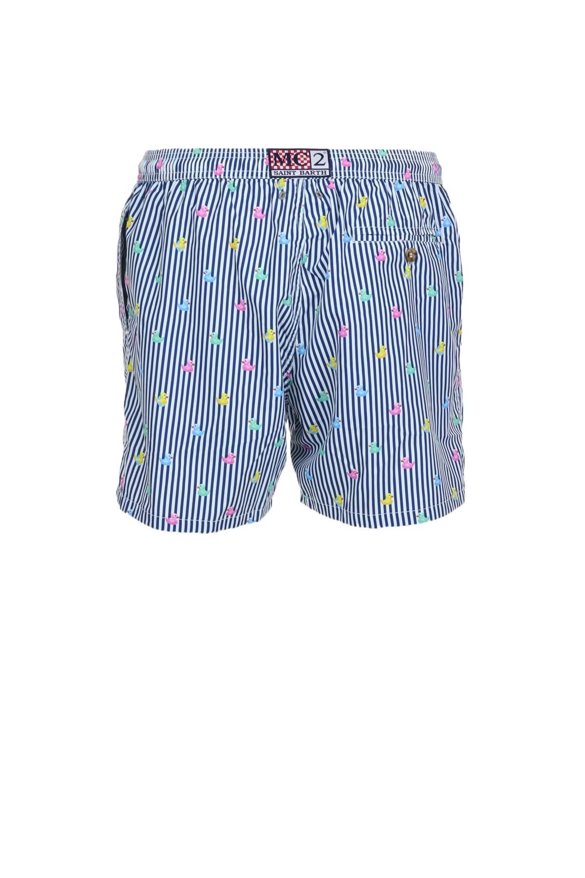Costume Uomo Fantasia Papere Multicolor Righe