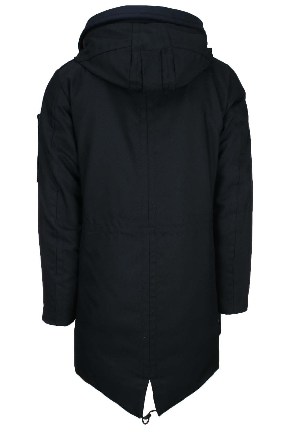 Parka con cappuccio e vera pelliccia
