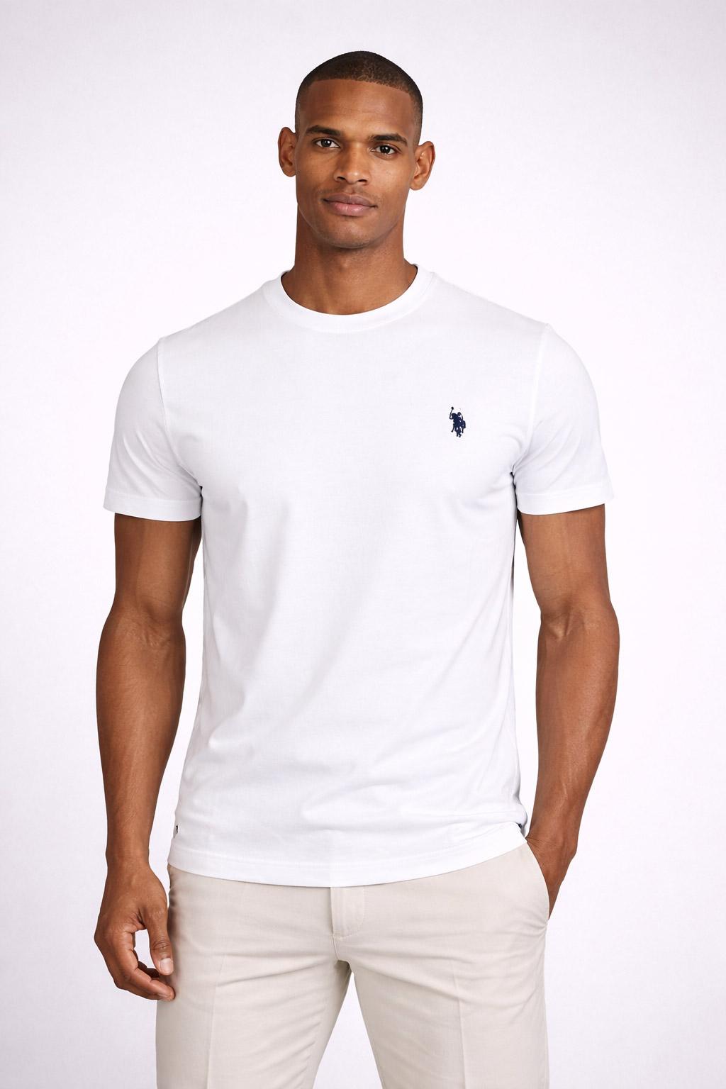 T-shirt uomo in cotone piquet con logo