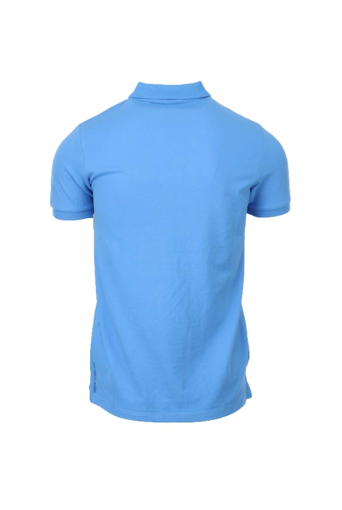 Polo mezza manica tinta unita con logo