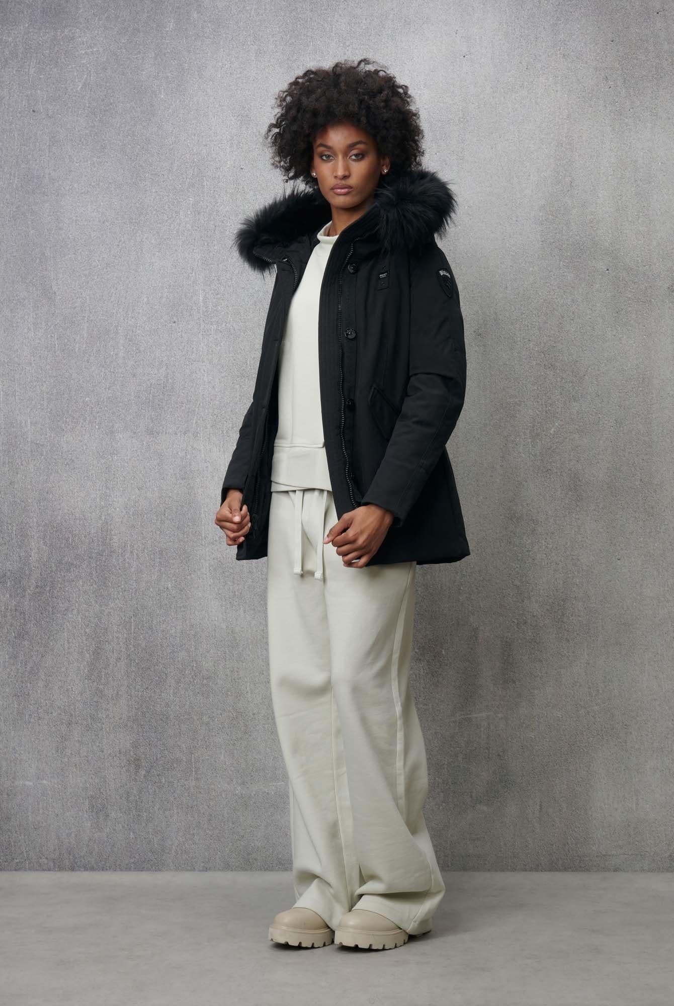 Parka con cappuccio in pelliccia IRMA