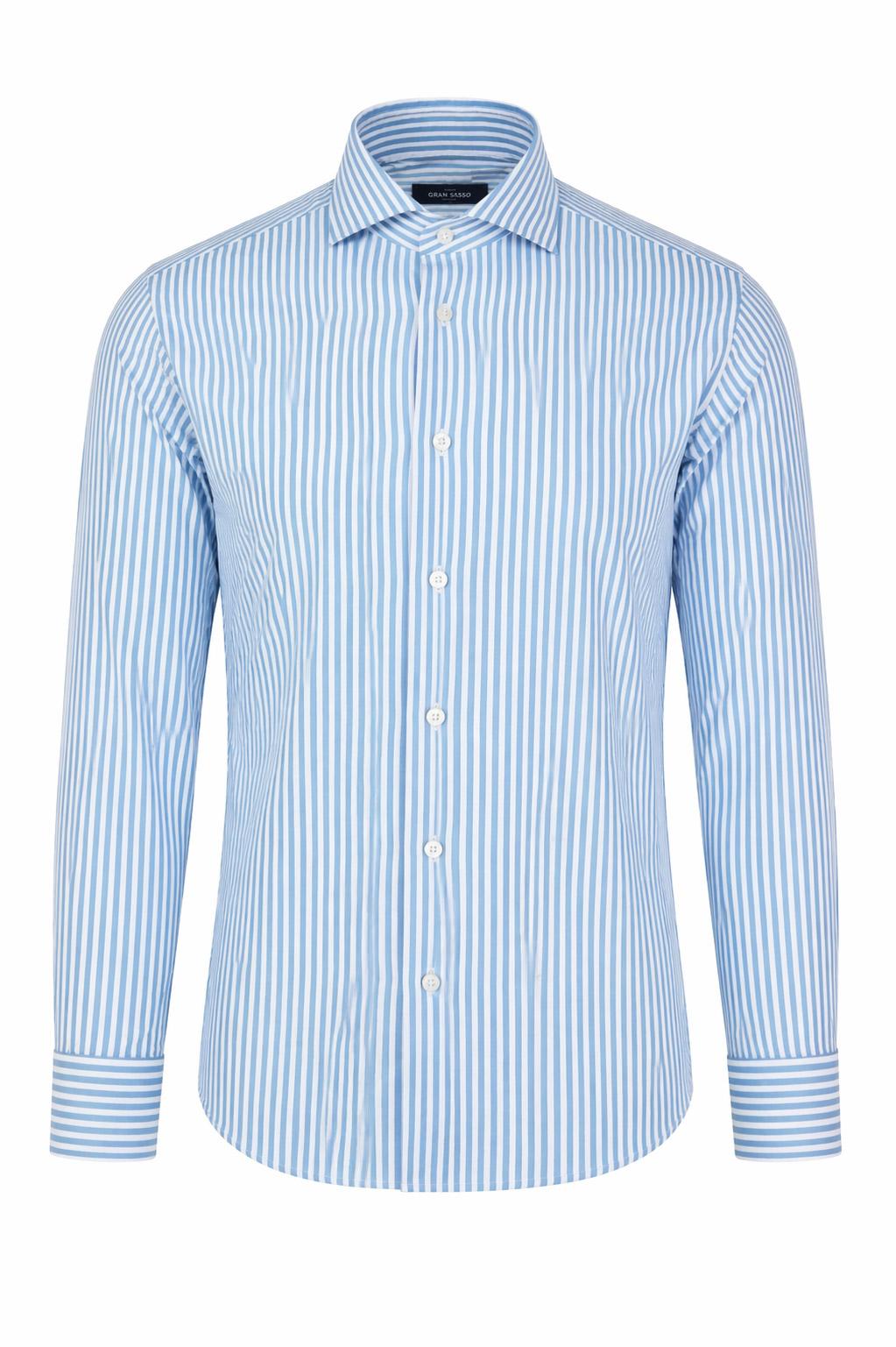Camicia Uomo a Righe in Tessuto Active