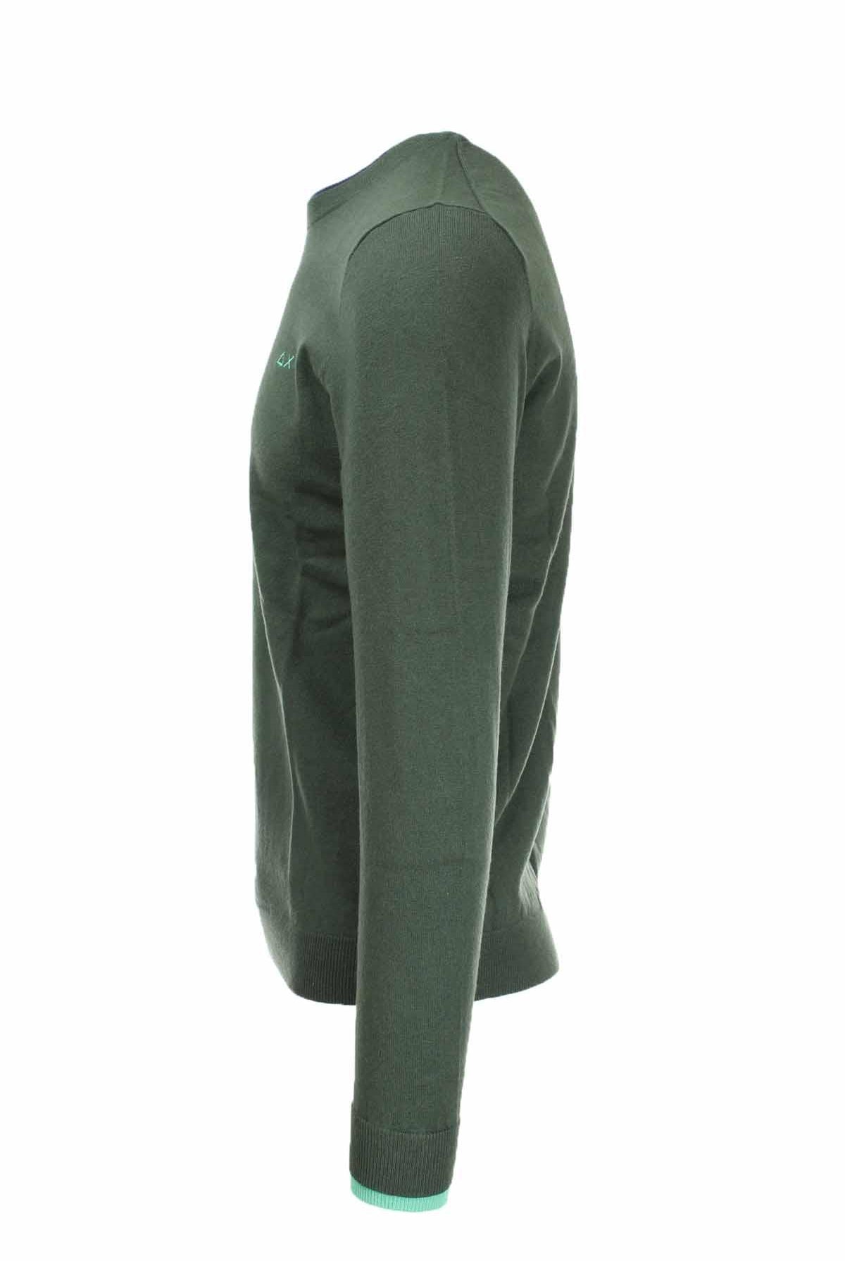 Maglia pullover girocollo lana e cotone