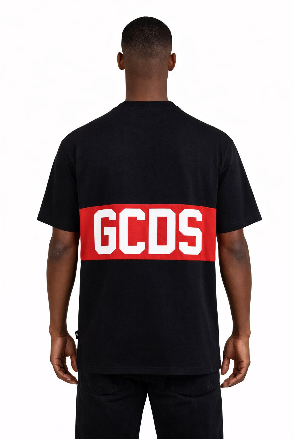 T-Shirt mezza manica Uomo Banda Logata Fronte Retro