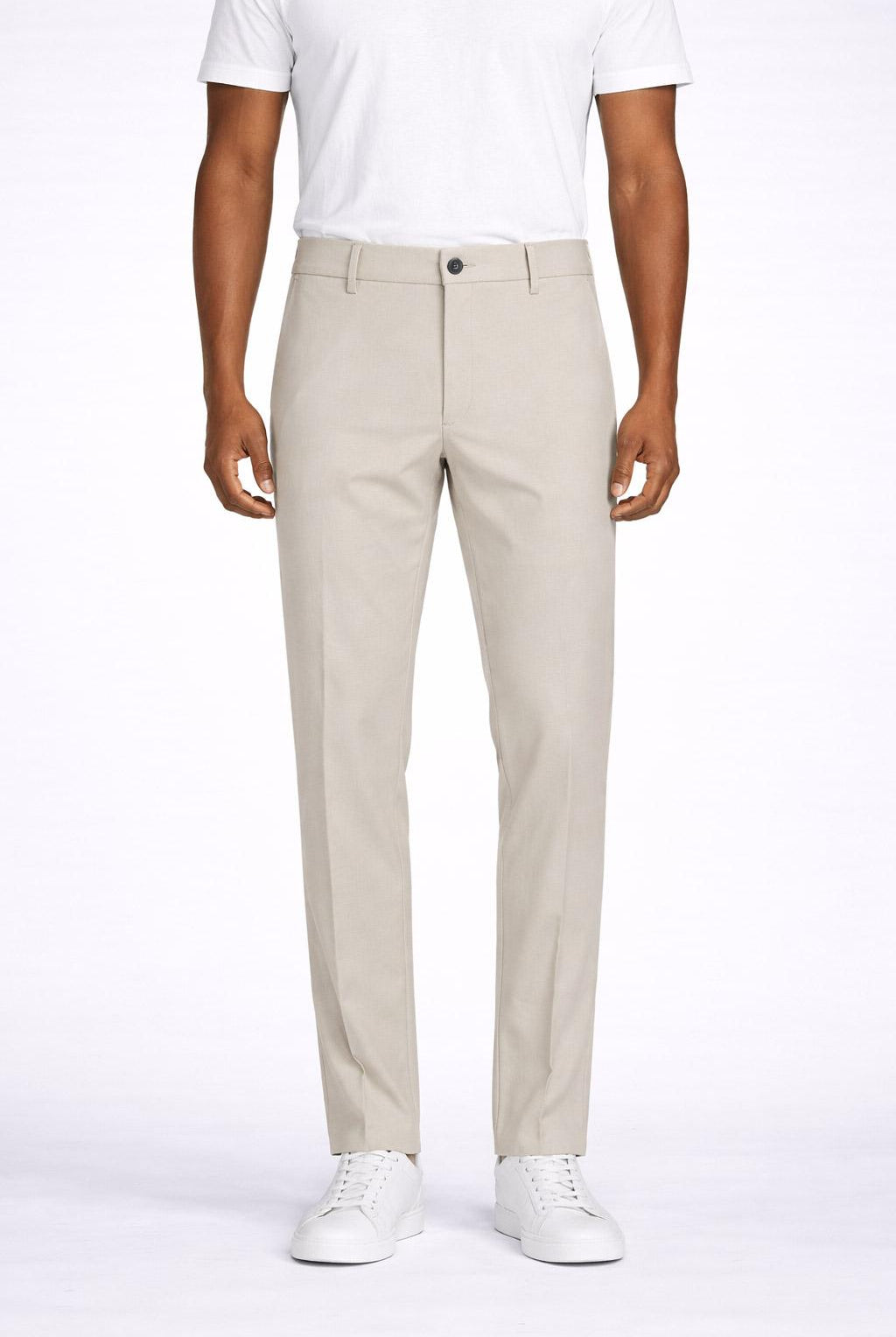 Pantalone Chino Uomo in Jersey con Elastico
