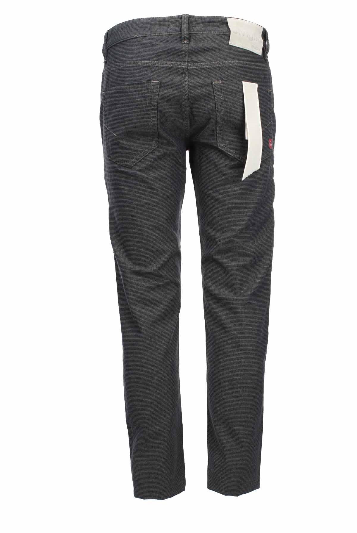 Pantalone 5 taschein cotone stretch operato
