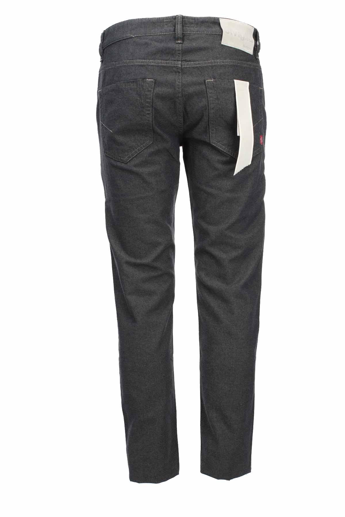 Pantalone 5 taschein cotone stretch operato