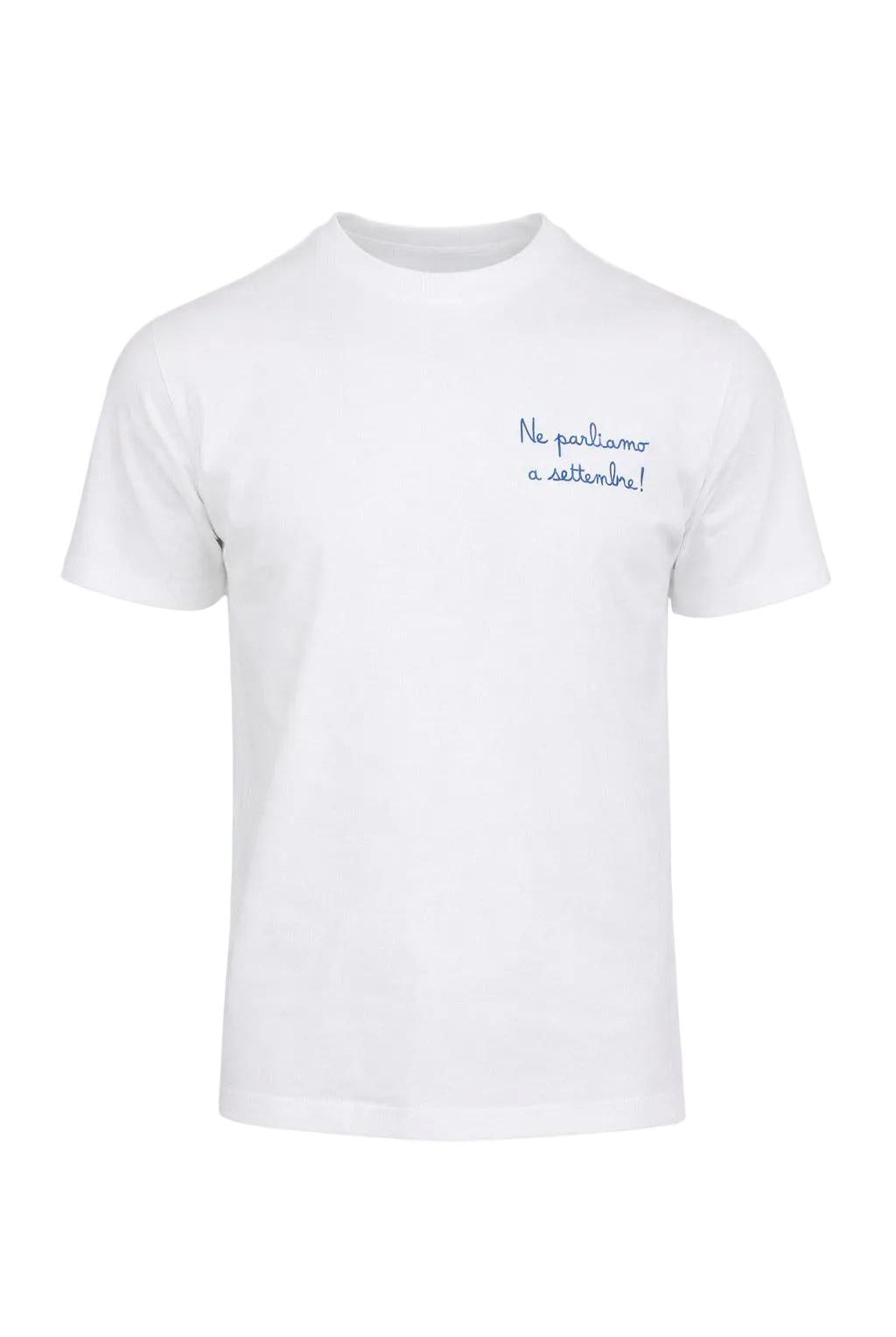 T-Shirt Uomo Cotone Stampa Ne Parliamo a Settembre