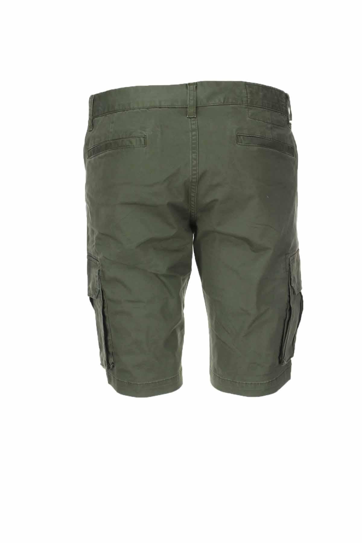 Pantalone bermuda cargo con tasconi
