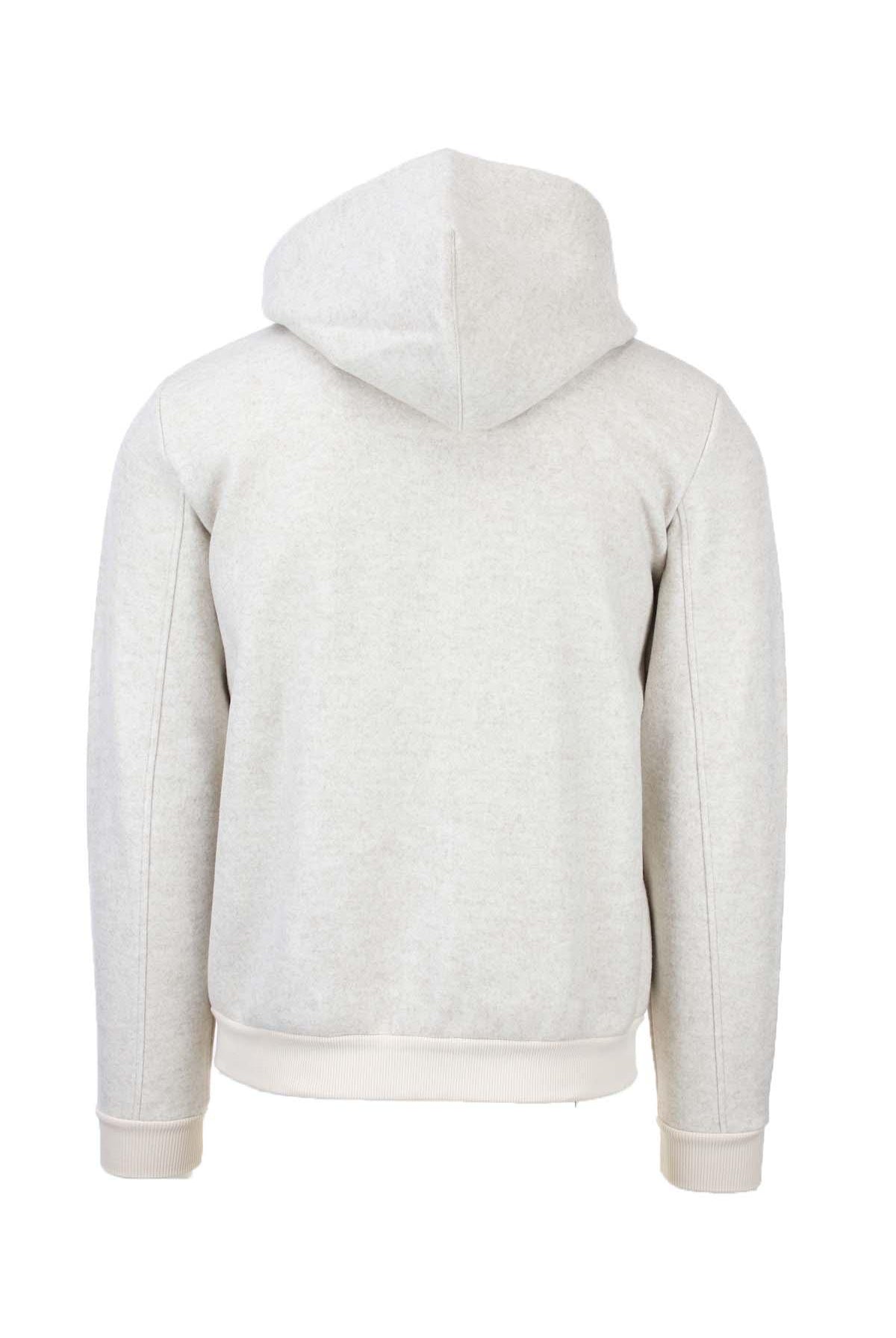 Felpa cardigan zip con cappuccio