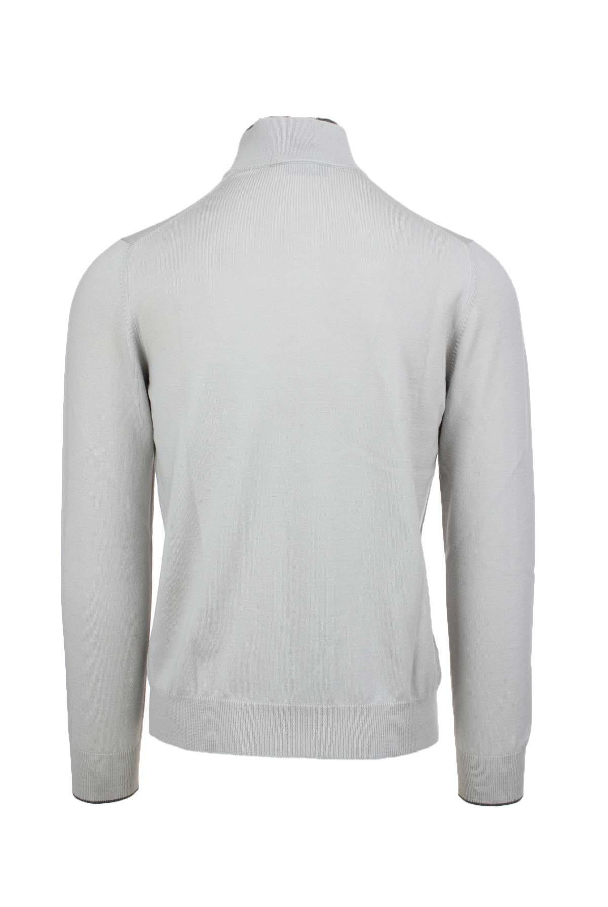 Maglia lupetto con zip e bottoni