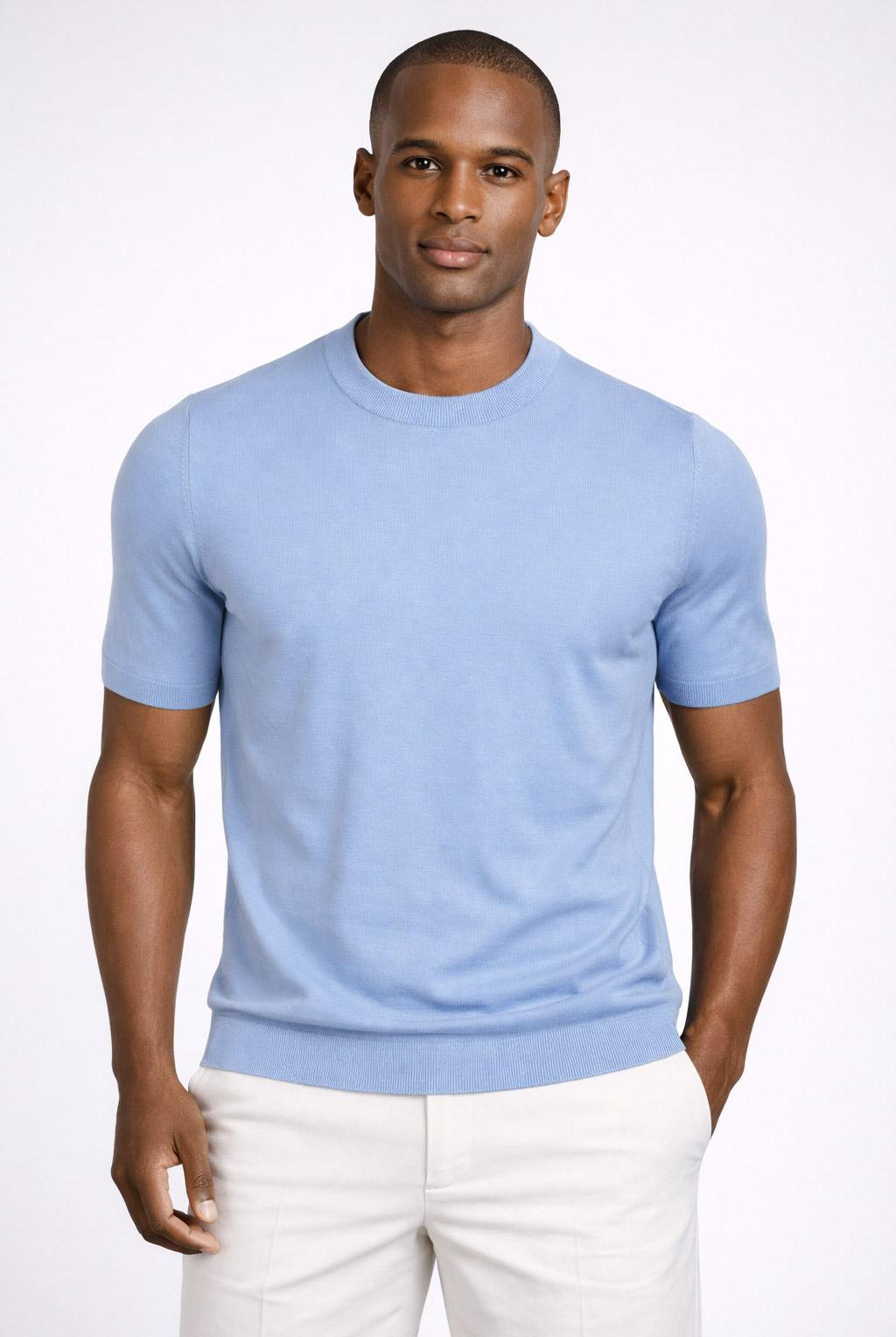 Maglia Uomo Girocollo in Cotone mezza manica