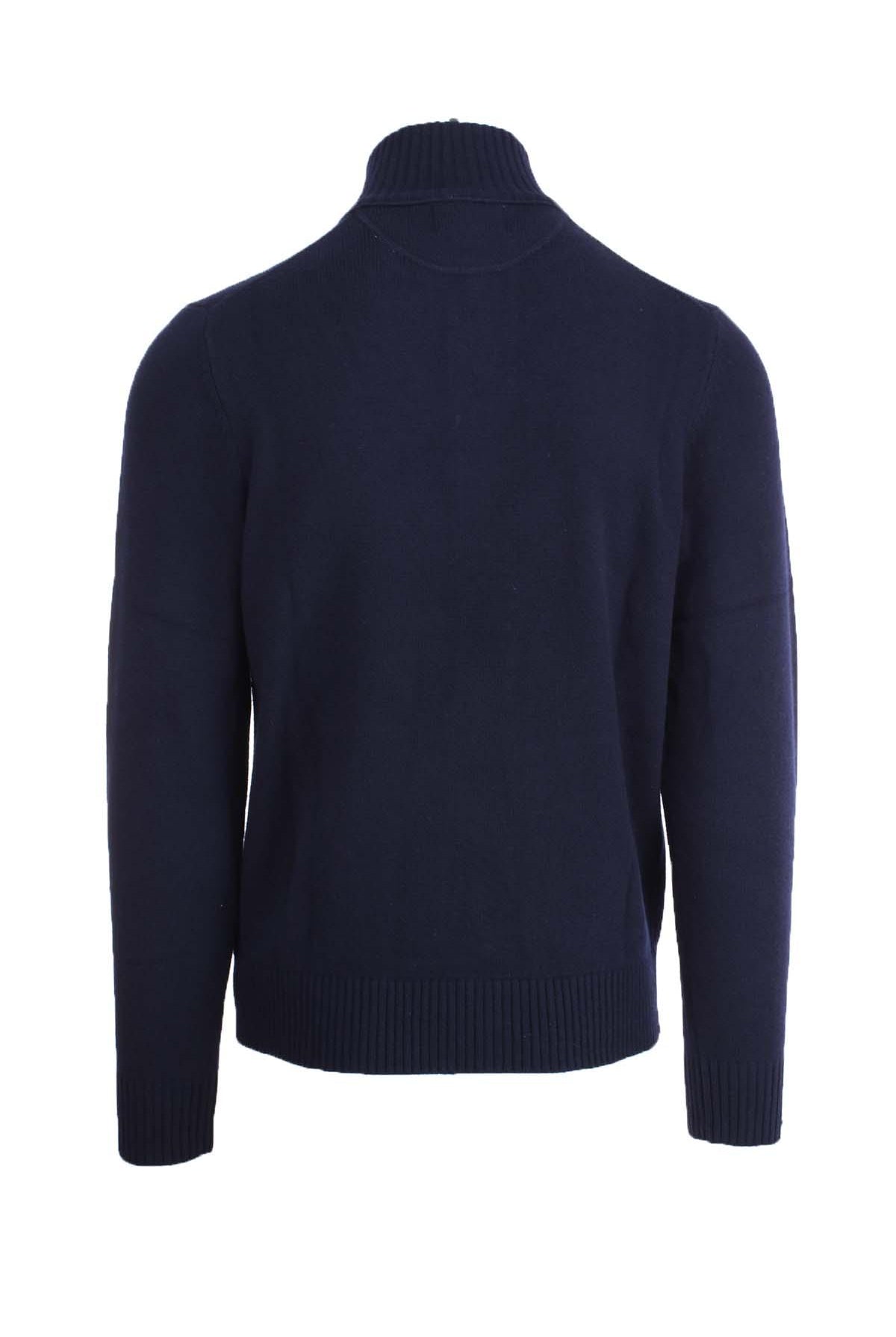 Maglia cardigan collo alto bottoni