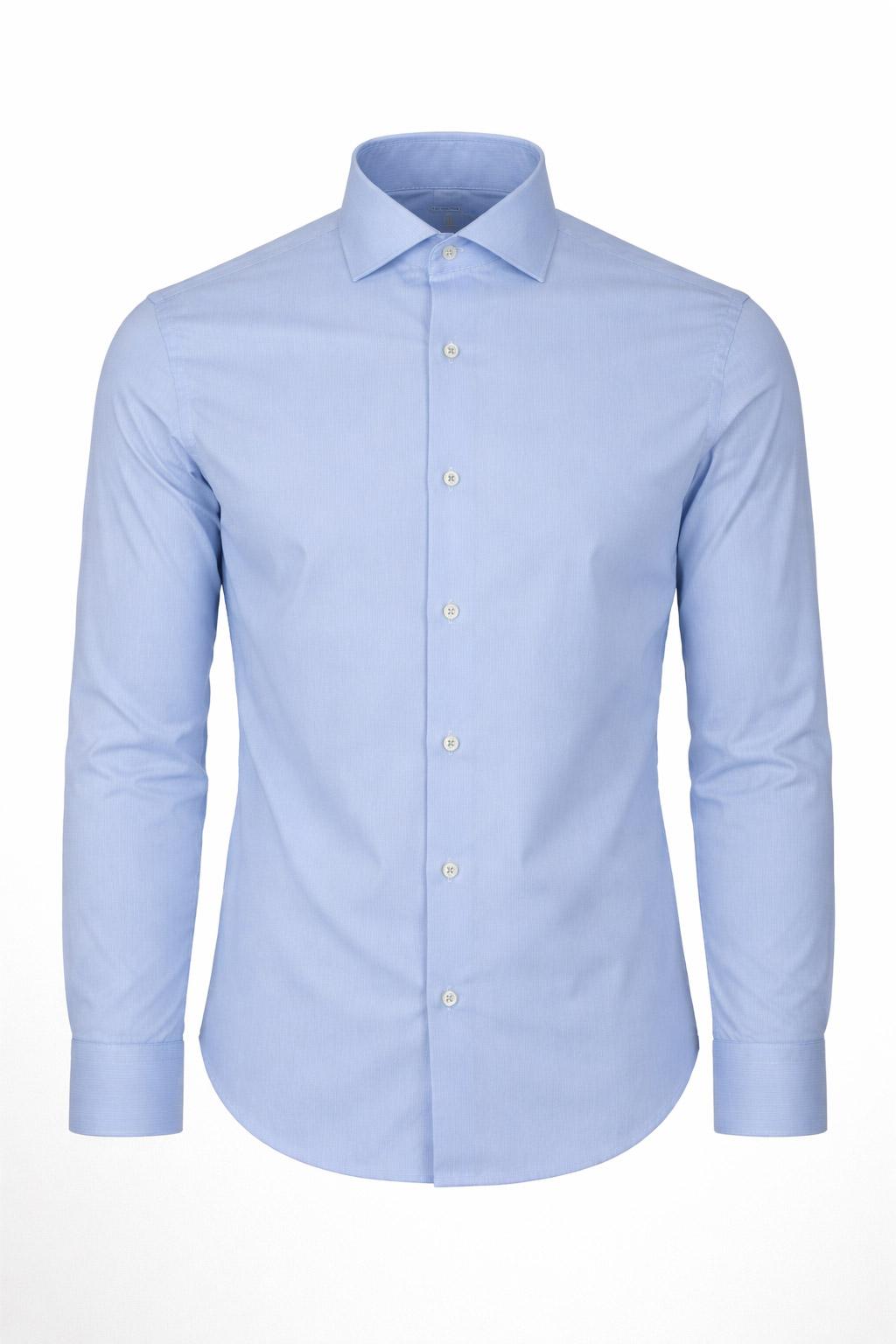 Camicia Uomo Tinta Unita in Cotone Stretch