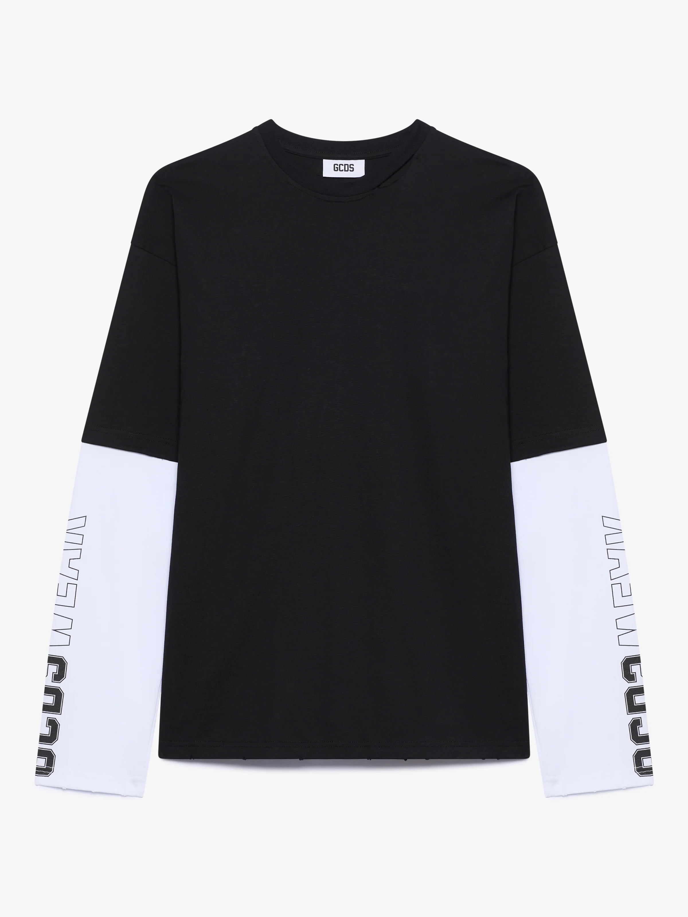 T-Shirt manica lunga con stampa GCDS WEAR 