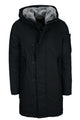 Parka with hood and real fur