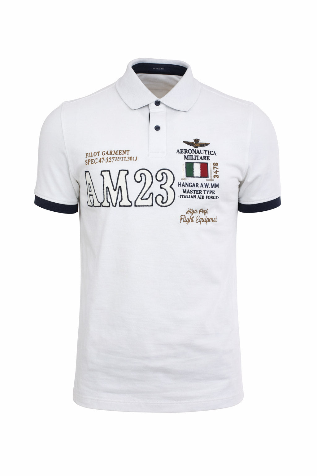 Polo Uomo Piquet Cotone Ricamo Frontale 