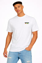 T-Shirt Uomo Lettering Stampa Angelo Retro 