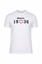 Tshirt Uomo in Cotone con Stampa Blauer 1936 CHAMBERLAN 