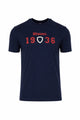 Men's Cotton T-shirt with Blauer 1936 CHAMBERLAN Print