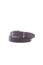 Cintura Uomo Pelle Saffiano Fibbia Argento 