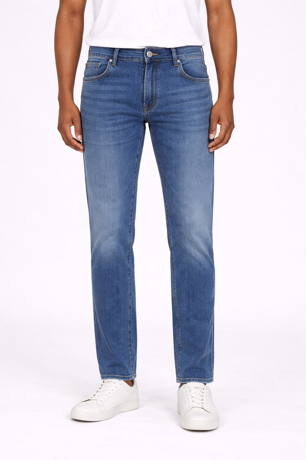 Jeans Uomo 5 Tasche Denim Slim Fit 