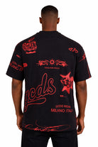T-Shirt hall over history Grafica Rossa 