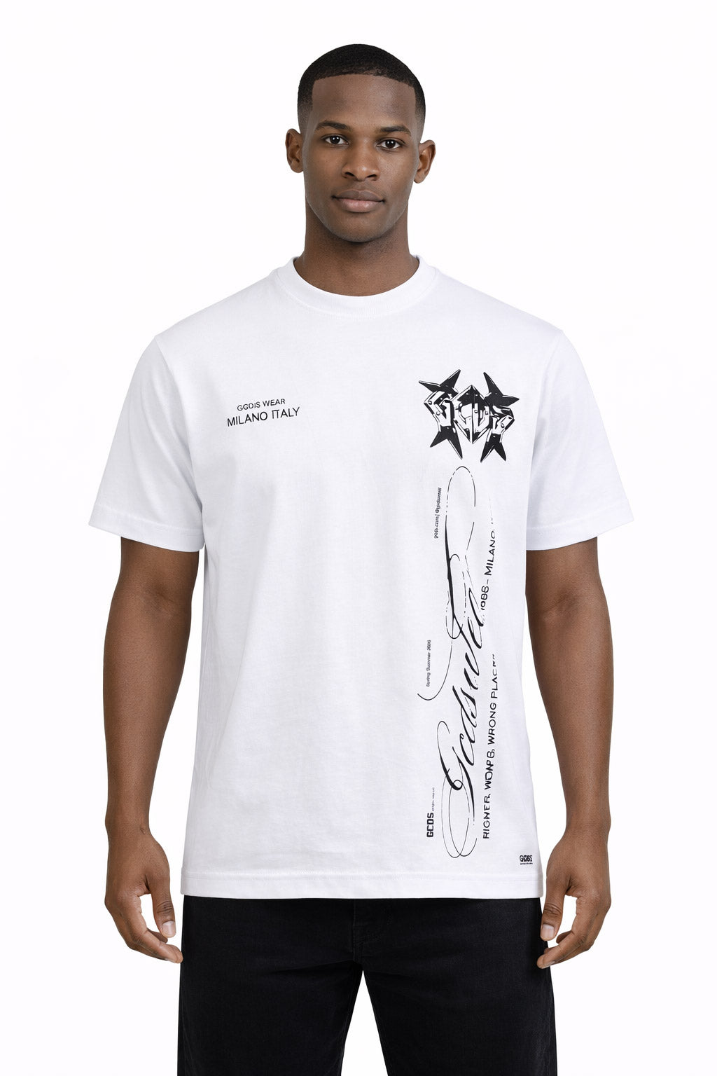 T-Shirt Uomo History Stampa Fronte Retro 