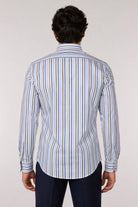 Camicia Uomo a Righe Multicolor in Cotone 