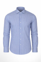 Camicia Uomo a Righe in Cotone Stretch 