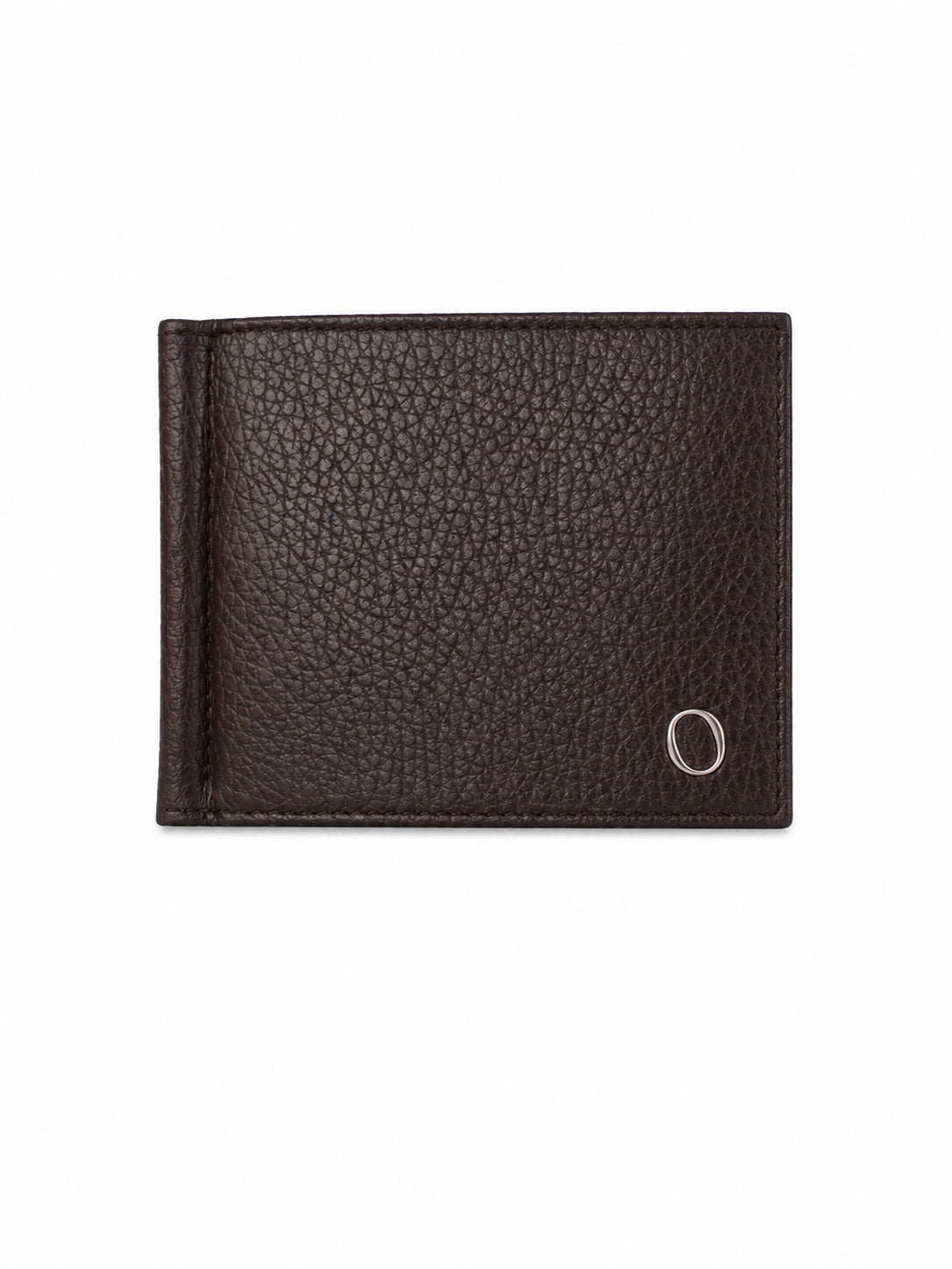 Portafoglio in pelle con clip ferma-banconote 