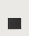 Leather wallet with money clip