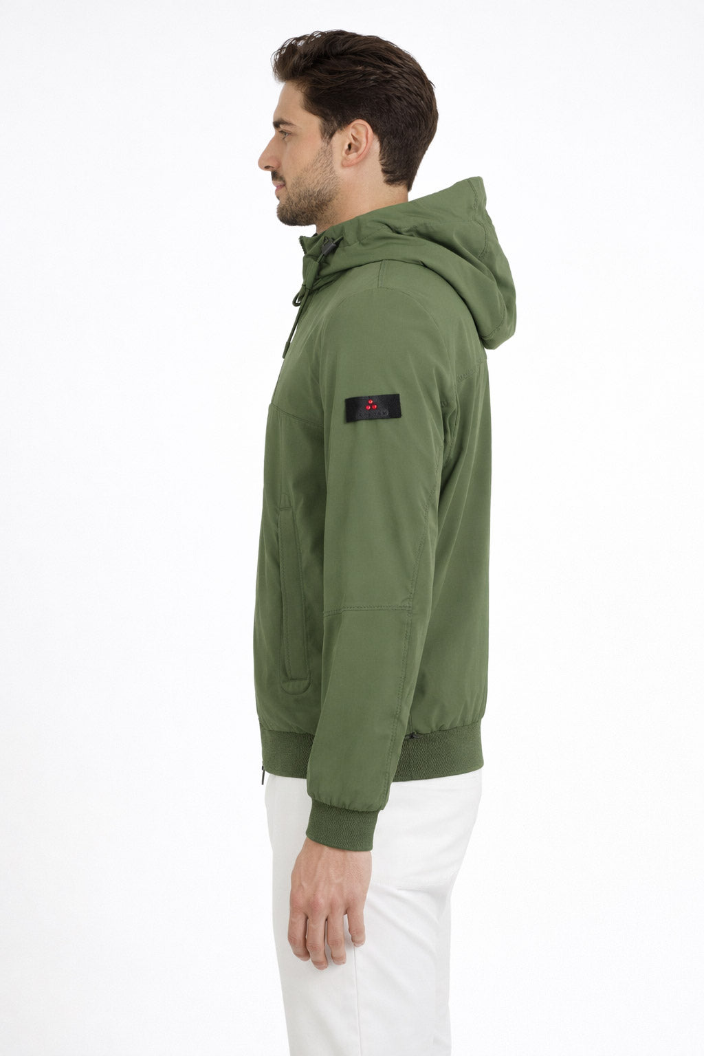 Giubbino Uomo Nylon Stretch Cappuccio 